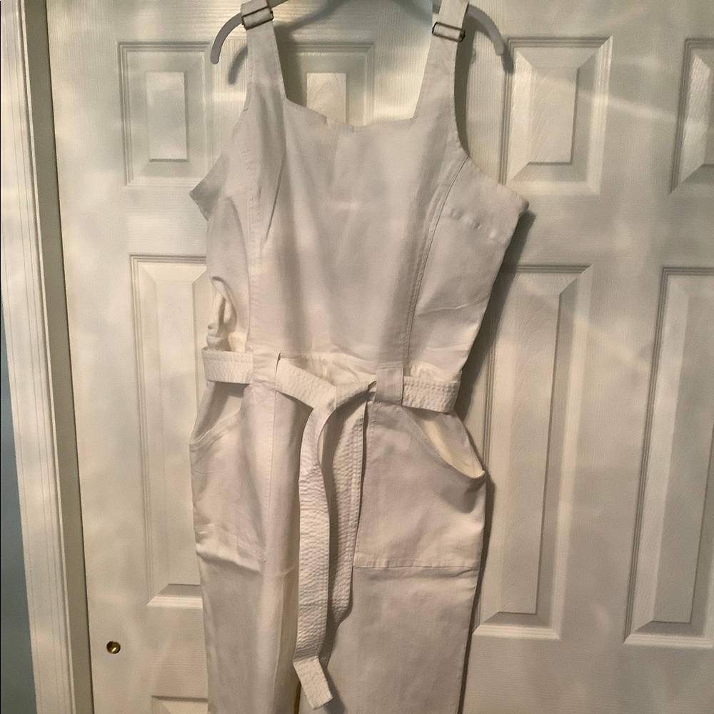 Rachel Roy white overalls